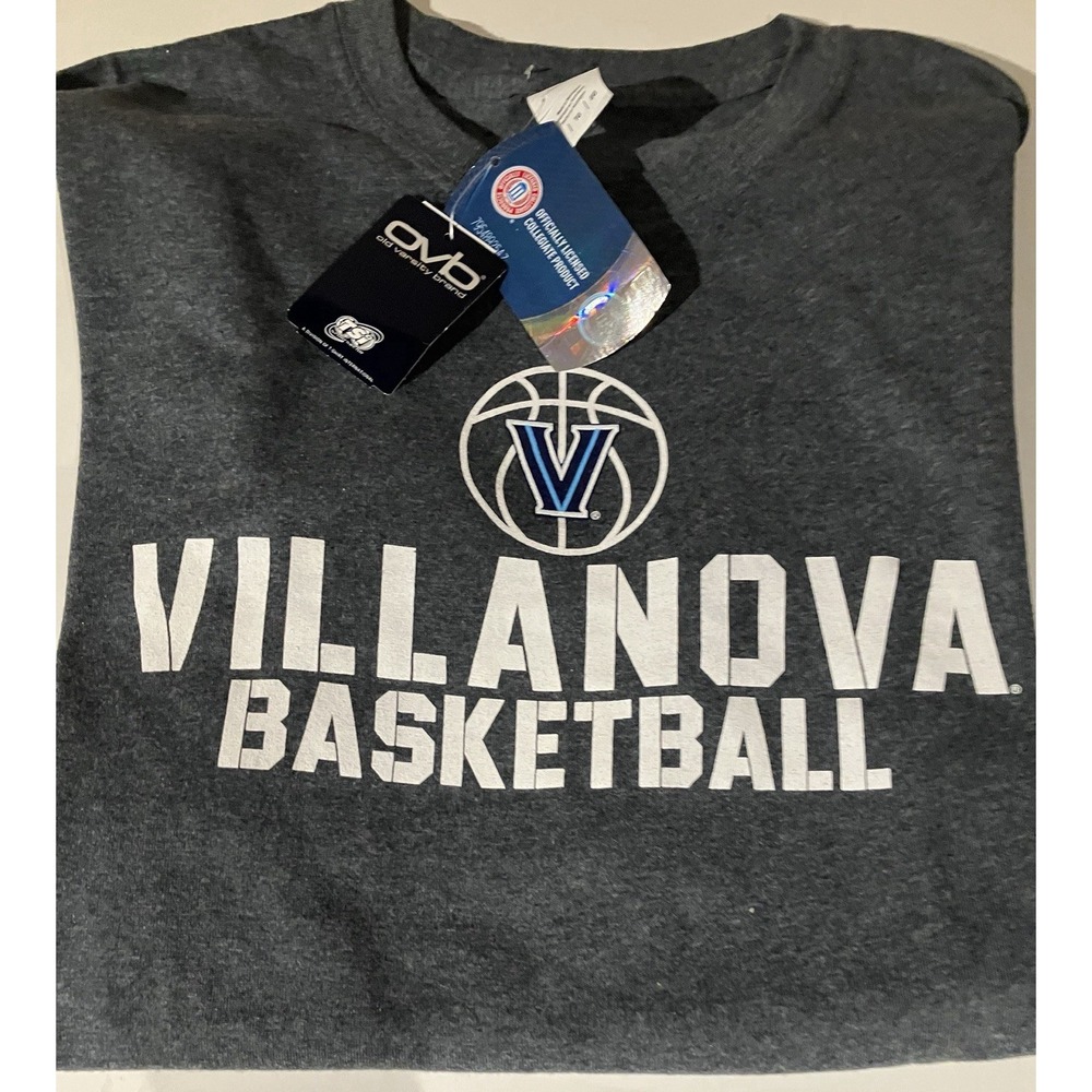 Old Varsity Brand T-Shirt Mens XL Charcoal New Villanova Basketball NCAA Tee